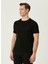 Bisiklet Yaka Siyah Erkek T-Shirt 1091342 4