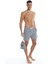 Lacivert-Beyaz Erkek Slim Fit Şort Mayo 1003 1