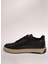 Siyah Erkek Deri Sneaker 27770 4