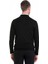 Siyah Comfort Fit Düz Polo Yaka Yünlü Kazak 5
