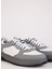 Beyaz-Gri Erkek Deri Sneaker RED-50529587 5