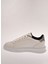 Beyaz Erkek Deri Sneaker 27775 4