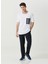 Bisiklet Yaka Beyaz Erkek T-Shirt 1087541 2