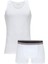 Beyaz Pamuklu Atlet Boxer Set 2