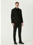 Siyah Erkek Gömlek Slim Fit Düz Gömlek 1092990 3