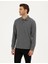 Antrasit Melanj Slim Fit Basic Sweatshirt 1