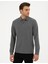 Antrasit Melanj Slim Fit Basic Sweatshirt 3