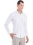 Yeşil Slim Fit Baskılı Pamuklu Slim Yaka Uzun Kollu Klasik Gömlek 4