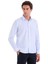 Mavi Comfort Fit Çizgili Pamuklu Slim Yaka Uzun Kollu Casual Gömlek 1