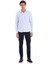 Mavi Comfort Fit Çizgili Pamuklu Slim Yaka Uzun Kollu Casual Gömlek 4