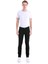 Siyah Slim Fit Desenli Pamuklu 5 Cep Kanvas Pantolon 4