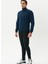 Erkek Lacivert Tam Fermuarlı Sweatshirt 2419002 5