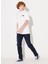 Bisiklet Yaka Kırık Beyaz Erkek T-Shirt L231735102_T-SHIRT 5