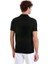 Siyah Regular Fit Jakarlı Polo Yaka Fermuarlı Tişört 6
