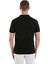 Siyah Regular Fit Desenli Pamuklu Polo Yaka Tişört 6