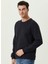 Bisiklet Yaka Lacivert Erkek Sweatshırt 1085997 3