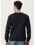 Bisiklet Yaka Lacivert Erkek Sweatshırt 1085997 4