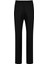 Siyah Slim Fit Düz Yandan Cep Flanel Pantolon 1
