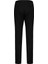 Siyah Slim Fit Düz Yandan Cep Flanel Pantolon 2