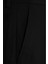 Siyah Slim Fit Düz Yandan Cep Flanel Pantolon 3