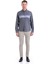 Lacivert Comfort Fit Düz Düğmeli Yaka Uzun Kollu Casual Flanel Gömlek 3