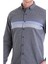 Lacivert Comfort Fit Düz Düğmeli Yaka Uzun Kollu Casual Flanel Gömlek 4