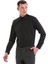 Siyah Slim Fit Desenli Pamuklu Slim Yaka Uzun Kollu Klasik Gömlek 3