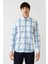 Erkek Regular Fit Uzun Kollu Spor Gömlek Turkuaz GM22Y221025_E31 4