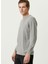 Bisiklet Yaka Slim Fit Gri Melanj Erkek Kazak 1087808 3