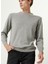 Bisiklet Yaka Slim Fit Gri Melanj Erkek Kazak 1087808 6