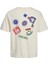 Erkek T-Shirt Jordecal Tee Ss Crew Neck Tg Ln 12254175-BUTTERCREAM 2