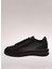Siyah Erkek Deri Sneaker 25730 3