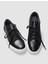 Siyah Erkek Deri Sneaker 29583 4