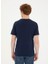 Bisiklet Yaka Lacivert Erkek T-Shirt Tever 6