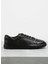 Siyah Erkek Deri Sneaker Tena 1