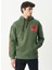 Kapüşonlu Loose Fit Haki Erkek Sweatshirt L222673-801 1