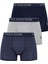 Erkek Lacivert - Gri Melanj - Indigo 3 Lü Boxer 1