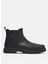 Siyah Erkek Deri Bot Brıtton Road Mıd Chelsea Boot 1