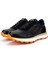 Siyah-Turuncu Erkek Deri Sneaker 510 FU0875B Erk Ayk Y24 4
