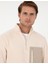 Bej Regular Fit Yarım Fermuarlı Polar Sweatshirt 2