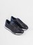 Siyah-Lacivert Erkek Deri Sneaker 14320 2