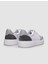 %100 Hakiki Deri Beyaz - Gri Erkek Sneaker 3