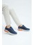 Bej-Turuncu Erkek Deri Sneaker 618 45408 Erk Ayk Y23 3