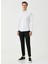 Slim Fit Klasik Yaka Beyaz Erkek Gömlek 1080116 2
