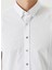 Slim Fit Klasik Yaka Beyaz Erkek Gömlek 1080116 5