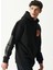 Kapüşonlu Siyah Erkek Sweatshırt L222673-001 4