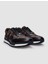 Siyah-Kahverengi Erkek Deri - Kumaş Sneaker 112940S 2