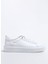 Beyaz Erkek Deri Sneaker 276-36 1