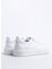Beyaz Erkek Deri Sneaker 276-36 3