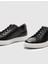 Siyah Erkek Deri Sneaker 121078R 4